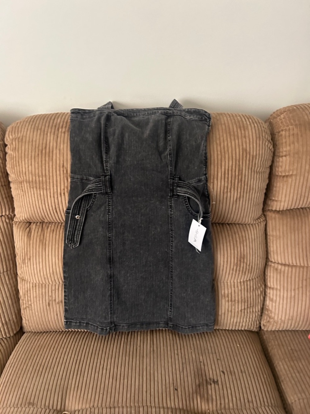 Jessica Simpson Black Washed Denim Dress